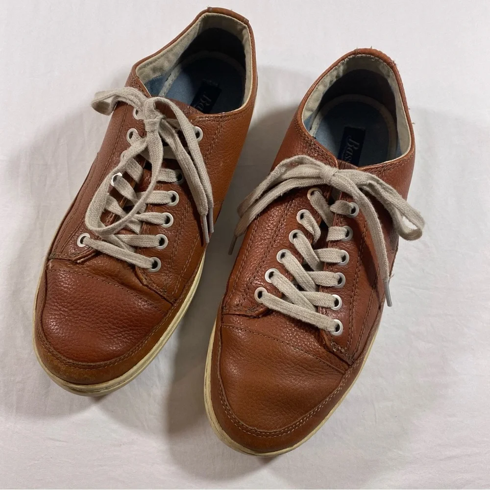 Bass Carson Leather Lace Up Shoes Brown Casual Men 9.5